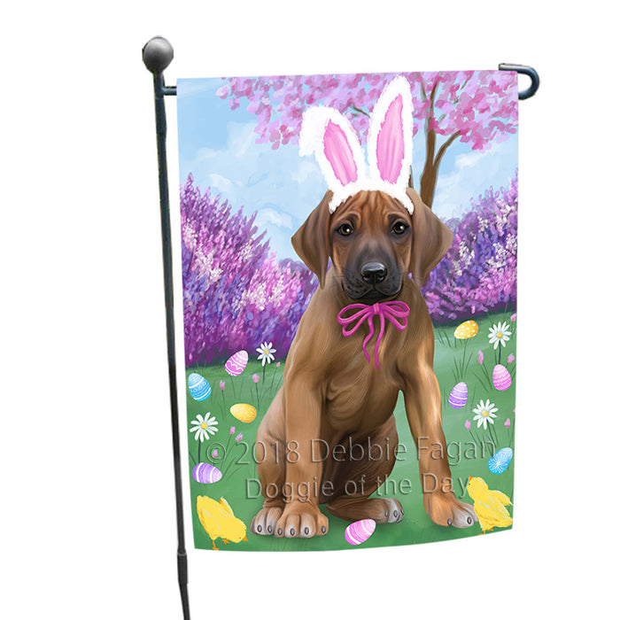 Rhodesian Ridgeback Dog Easter Holiday Garden Flag GFLG57003