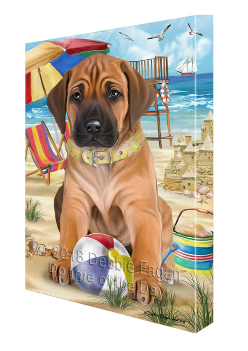 Pet Friendly Beach Rhodesian Ridgeback Dog Canvas Wall Art CVS53130