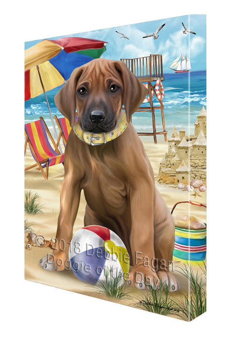 Pet Friendly Beach Rhodesian Ridgeback Dog Canvas Wall Art CVS53139