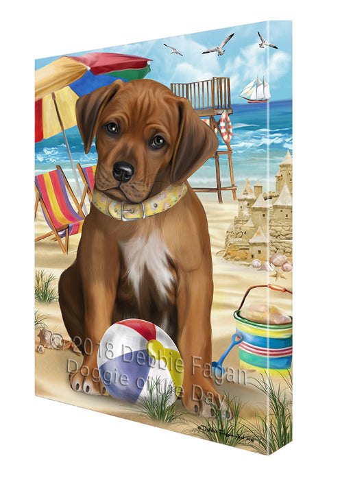 Pet Friendly Beach Rhodesian Ridgeback Dog Canvas Wall Art CVS53148