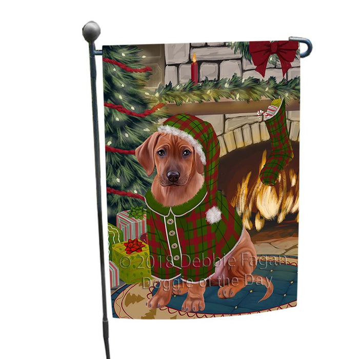 The Stocking was Hung Rhodesian Ridgeback Dog Garden Flag GFLG55871