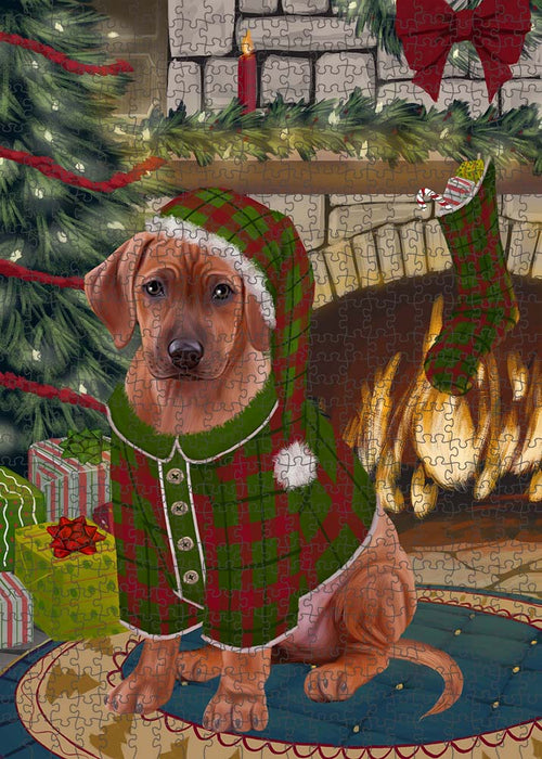 The Stocking was Hung Rhodesian Ridgeback Dog Puzzle  PUZL90516