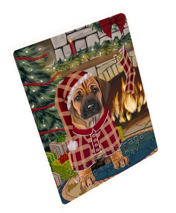 The Stocking was Hung Rhodesian Ridgeback Dog Cutting Board C71874