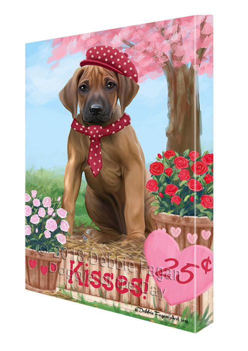 Rosie 25 Cent Kisses Rhodesian Ridgeback Dog Canvas Print Wall Art Décor CVS126242