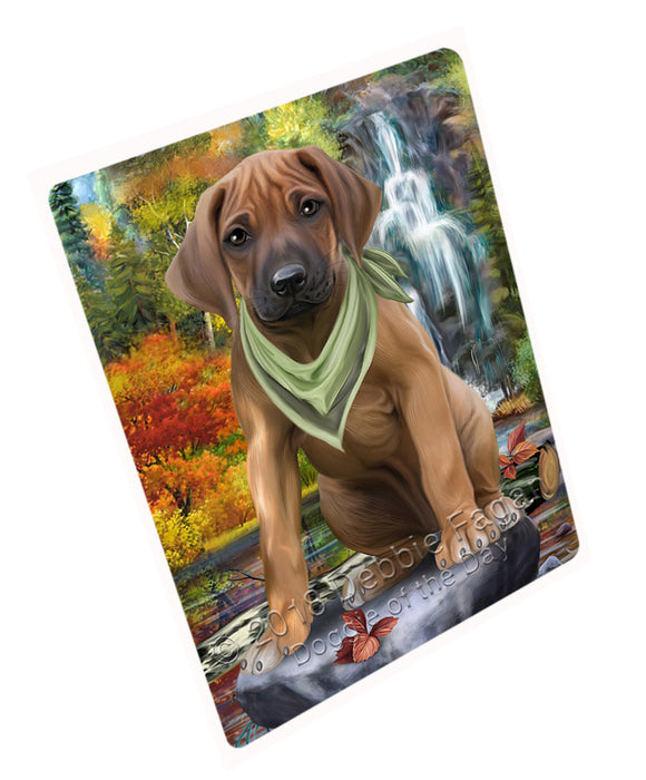 Scenic Waterfall Rhodesian Ridgeback Dog Magnet Mini (3.5" x 2") MAG60048