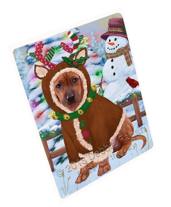 Christmas Gingerbread House Candyfest Rhodesian Ridgeback Dog Cutting Board C74622