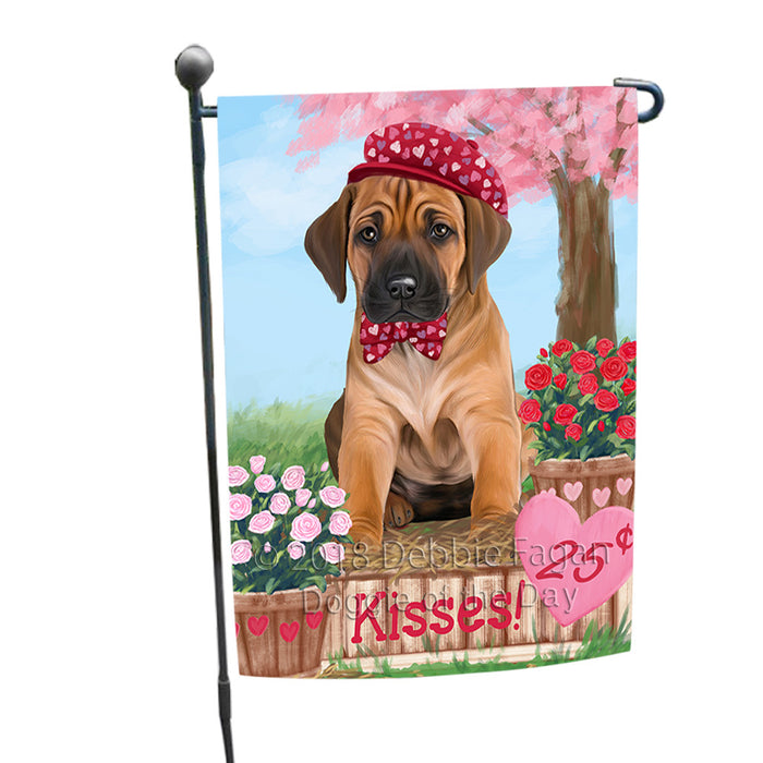 Rosie 25 Cent Kisses Rhodesian Ridgeback Dog Garden Flag GFLG56551