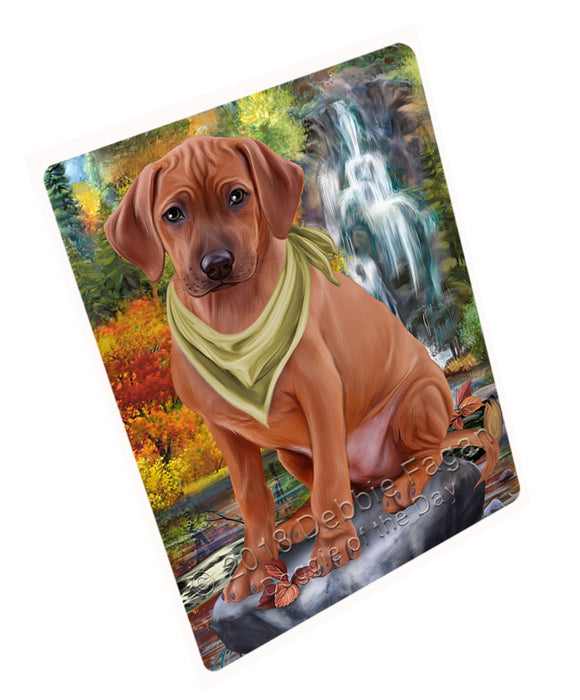 Scenic Waterfall Rhodesian Ridgeback Dog Magnet Mini (3.5" x 2") MAG60051