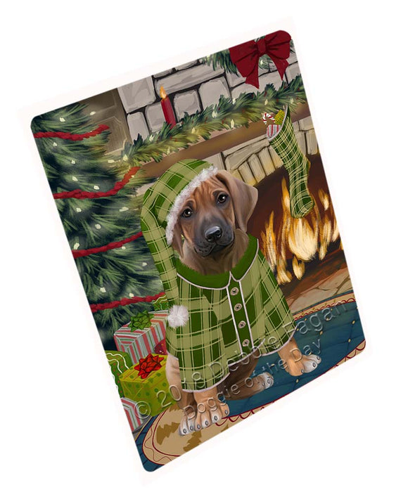 The Stocking was Hung Rhodesian Ridgeback Dog Cutting Board C71877