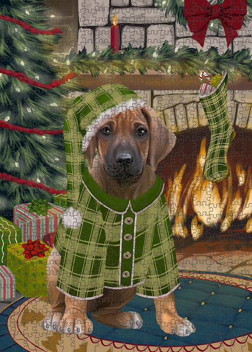 The Stocking was Hung Rhodesian Ridgeback Dog Puzzle  PUZL90524