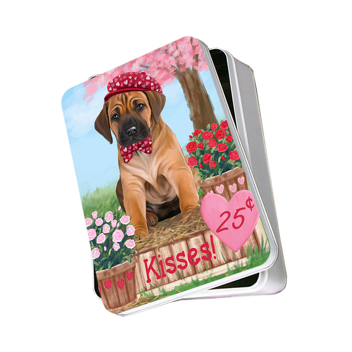Rosie 25 Cent Kisses Rhodesian Ridgeback Dog Photo Storage Tin PITN55946
