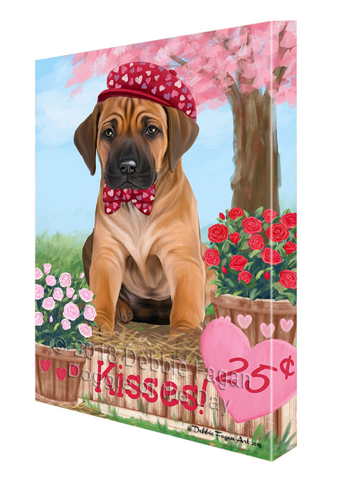Rosie 25 Cent Kisses Rhodesian Ridgeback Dog Canvas Print Wall Art Décor CVS126251