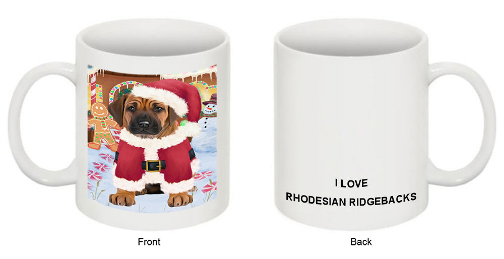Christmas Gingerbread House Candyfest Rhodesian Ridgeback Dog Coffee Mug MUG51894