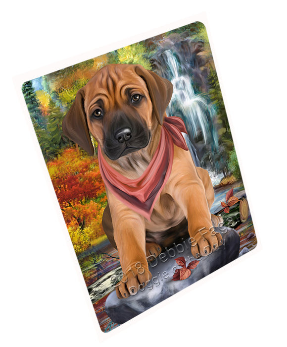 Scenic Waterfall Rhodesian Ridgeback Dog Magnet Mini (3.5" x 2") MAG60054