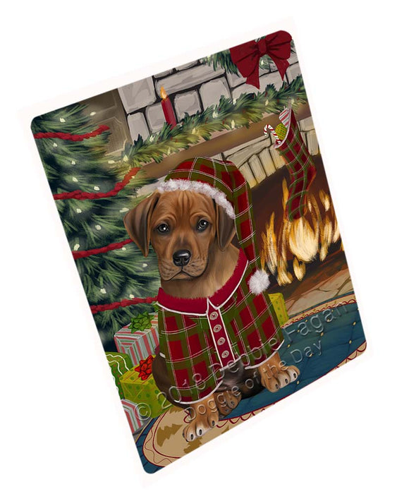 The Stocking was Hung Rhodesian Ridgeback Dog Large Refrigerator / Dishwasher Magnet RMAG95754