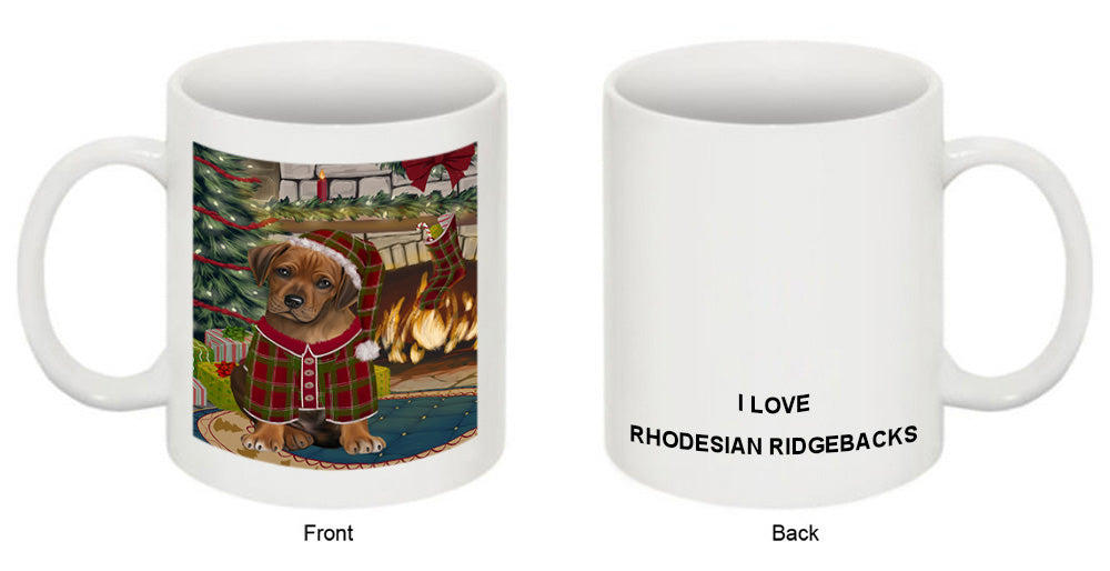 The Stocking was Hung Rhodesian Ridgeback Dog Coffee Mug MUG50979