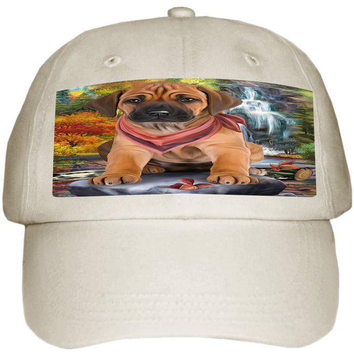 Scenic Waterfall Rhodesian Ridgeback Dog Ball Hat Cap HAT59538