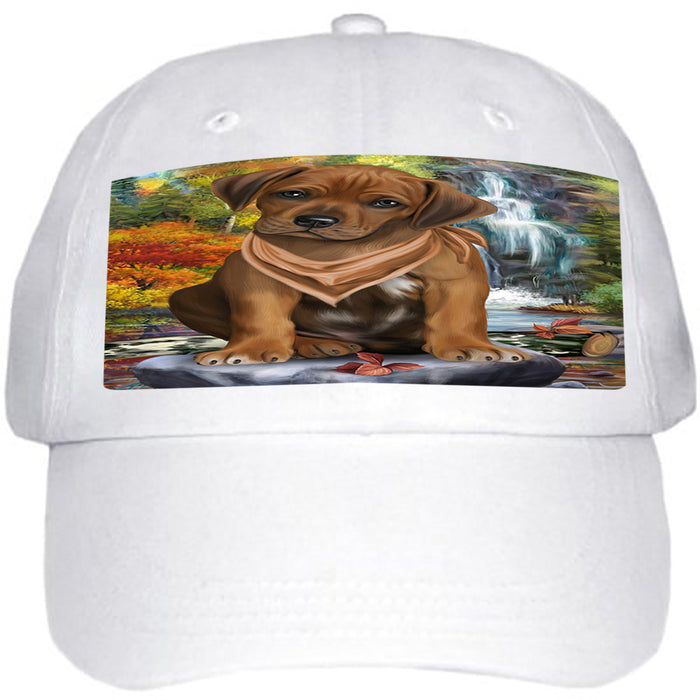 Scenic Waterfall Rhodesian Ridgeback Dog Ball Hat Cap HAT59541