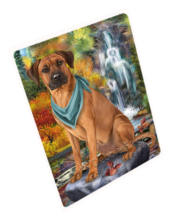 Scenic Waterfall Rhodesian Ridgeback Dog Magnet Mini (3.5" x 2") MAG60060