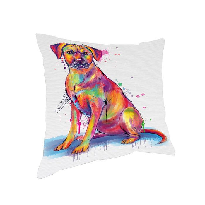 Watercolor Rhodesian Ridgeback Dog Pillow PIL83804
