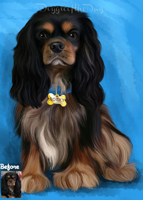 Digital Painting PERSONALIZED PET PORTRAIT! Custom Pet Dog or Cat Art