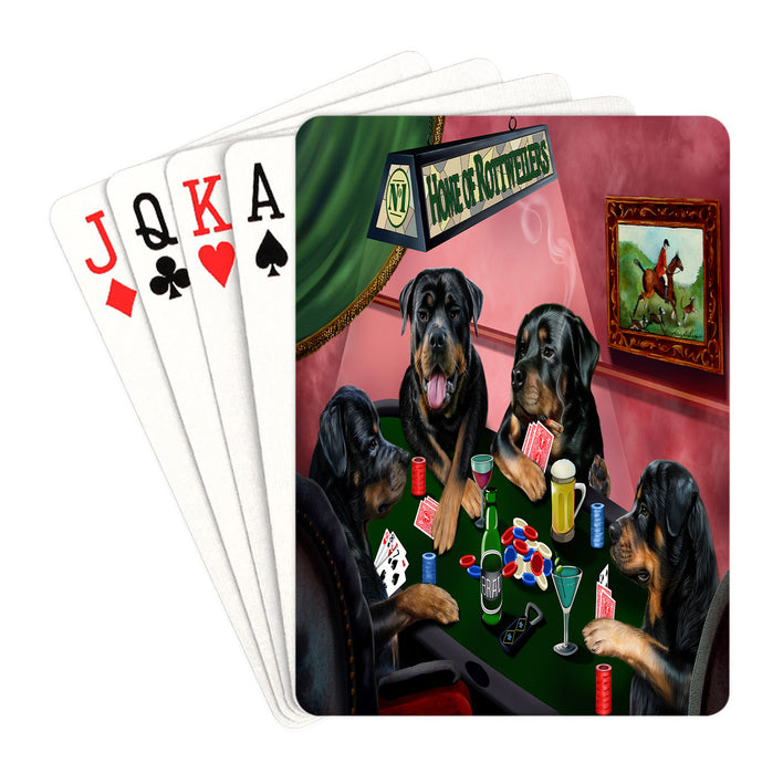 Home of Rottweiler Dogs Playing Poker Playing Card Decks