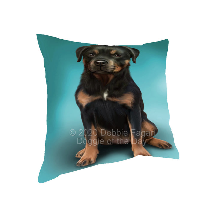 Rottweiler Dog Pillow with Top Quality High-Resolution Images - Ultra Soft Pet Pillows for Sleeping - Reversible & Comfort - Ideal Gift for Dog Lover - Cushion for Sofa Couch Bed - 100% Polyester