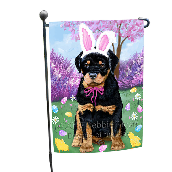 Rottweiler Dog Easter Holiday Garden Flag GFLG57006