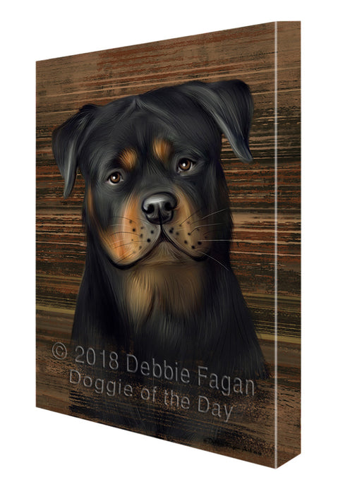 Rustic Rottweiler Dog Canvas Print Wall Art Décor CVS71612