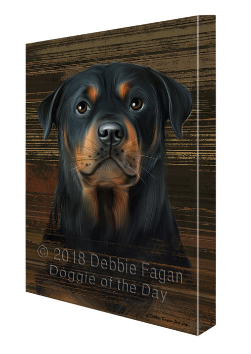 Rustic Rottweiler Dog Canvas Print Wall Art Décor CVS71621