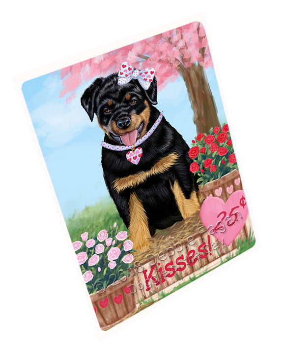 Rosie 25 Cent Kisses Rottweiler Dog Magnet MAG73149 (Small 5.5" x 4.25")