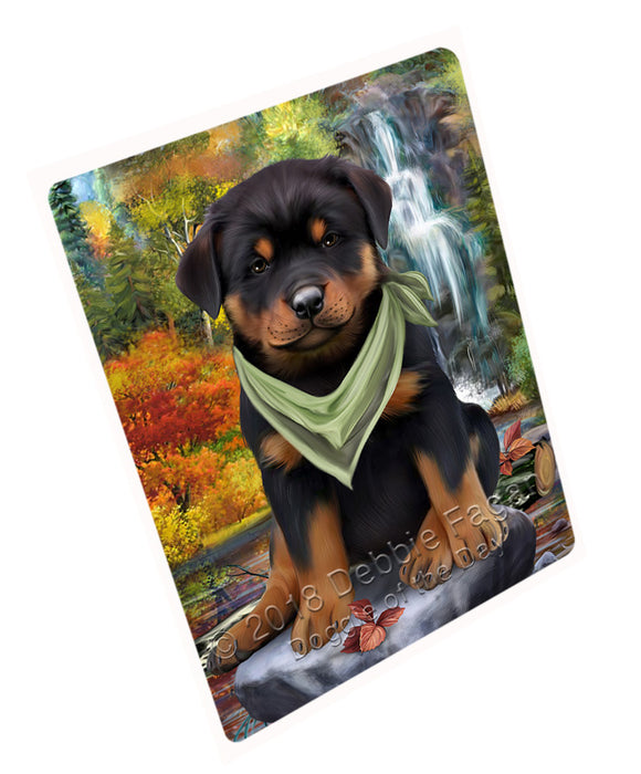 Scenic Waterfall Rottweiler Dog Cutting Board C60066