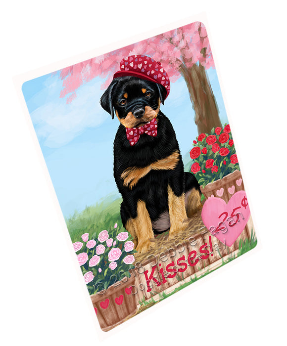 Rosie 25 Cent Kisses Rottweiler Dog Magnet MAG73155 (Small 5.5" x 4.25")