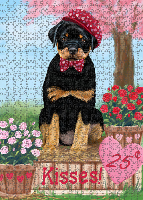 Rosie 25 Cent Kisses Rottweiler Dog Puzzle with Photo Tin PUZL92228