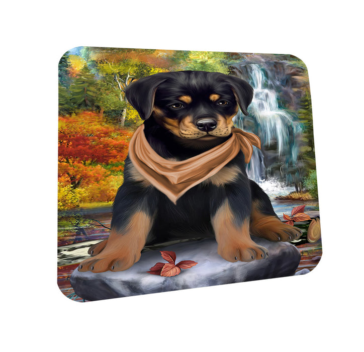 Scenic Waterfall Rottweiler Dog Coasters Set of 4 CST51901