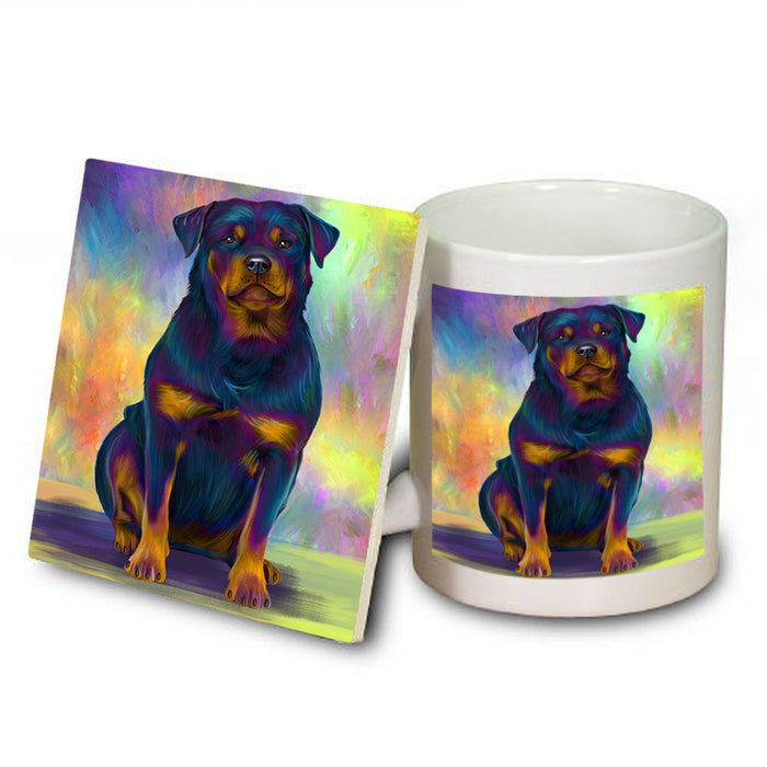 Paradise Wave Rottweiler Dog Mug and Coaster Set MUC56070
