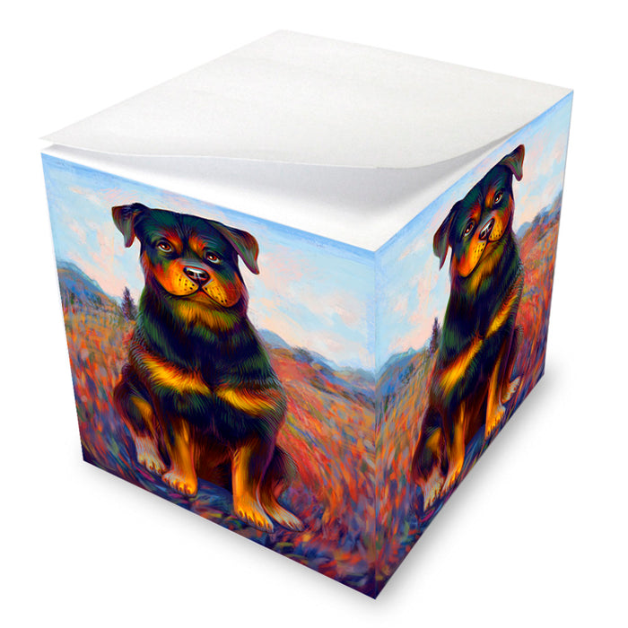 Mystic Blaze Rottweiler Dog Note Cube NOC55233