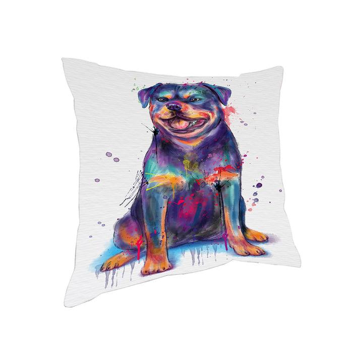 Watercolor Rottweiler Dog Pillow PIL83288