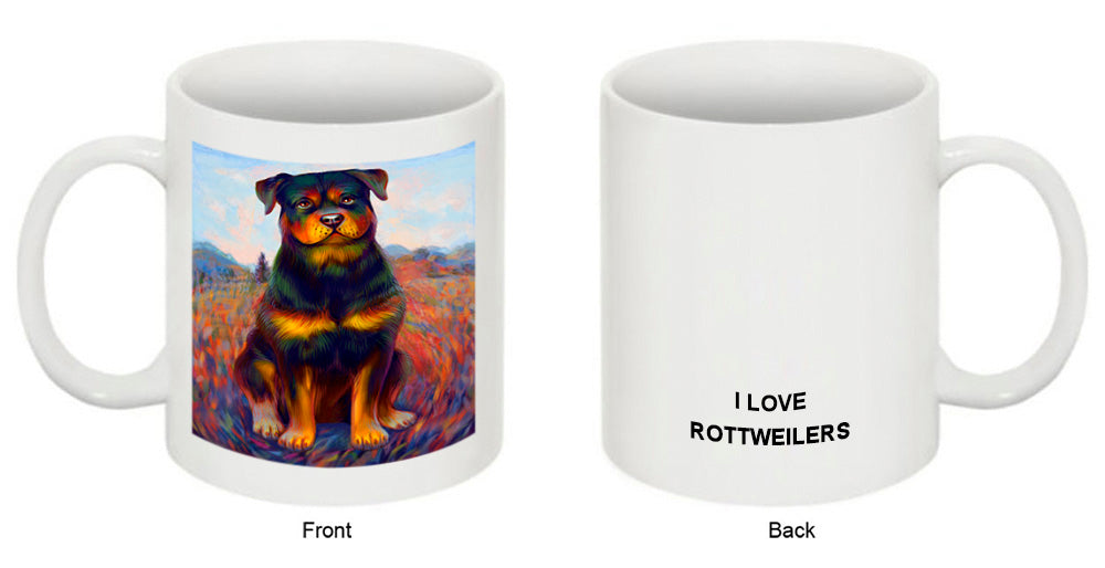 Mystic Blaze Rottweiler Dog Coffee Mug MUG48985
