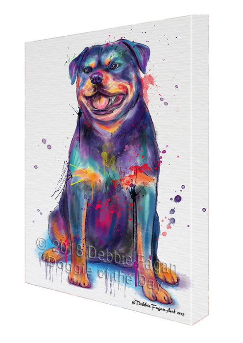 Watercolor Rottweiler Dog Canvas Print Wall Art Décor CVS136313
