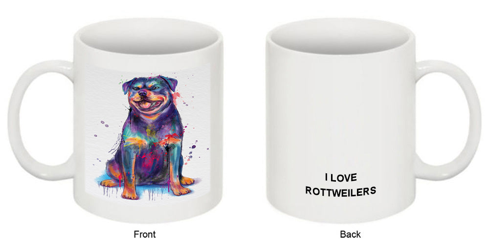 Watercolor Rottweiler Dog Coffee Mug MUG52495