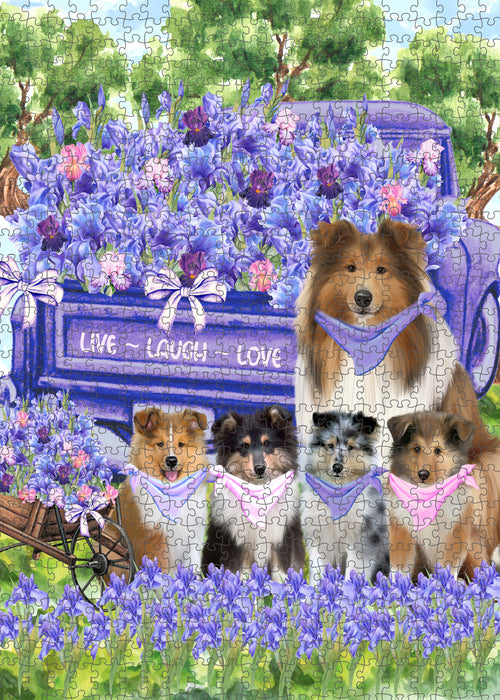Rough Collie Jigsaw Puzzle for Adult, Explore a Variety of Designs, Interlocking Puzzles Games, Custom and Personalized, Gift for Dog and Pet Lovers