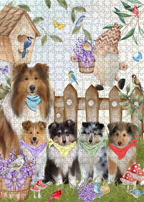 Rough Collie Jigsaw Puzzle: Interlocking Puzzles Games for Adult, Explore a Variety of Custom Designs, Personalized, Pet and Dog Lovers Gift
