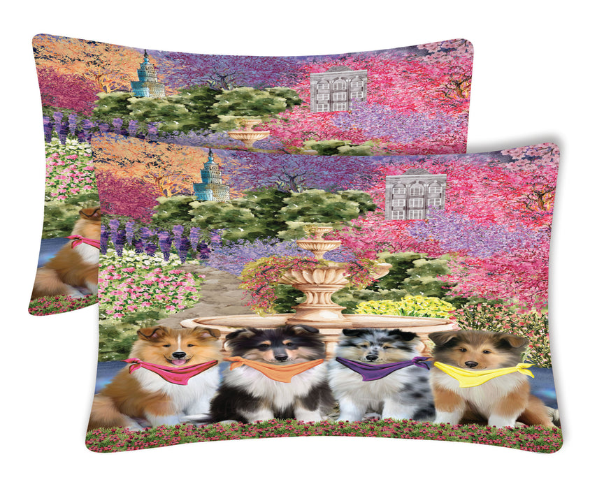 Rough Collie Pillow Case: Explore a Variety of Personalized Designs, Custom, Soft and Cozy Pillowcases Set of 2, Pet & Dog Gifts