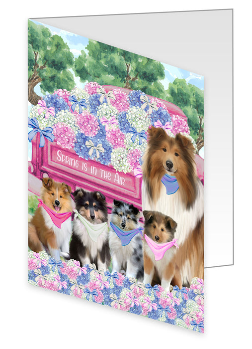 Rough Collie Greeting Cards & Note Cards: Explore a Variety of Designs, Custom, Personalized, Halloween Invitation Card with Envelopes, Gifts for Dog Lovers