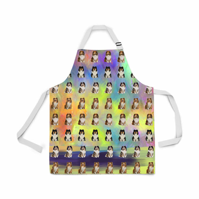 Paradise Wave Rough Collie Dogs All Over Print Adjustable Apron
