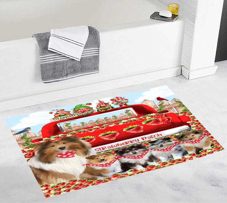 Rough Collie Bath Mat: Explore a Variety of Designs, Custom, Personalized, Non-Slip Bathroom Floor Rug Mats, Gift for Dog and Pet Lovers