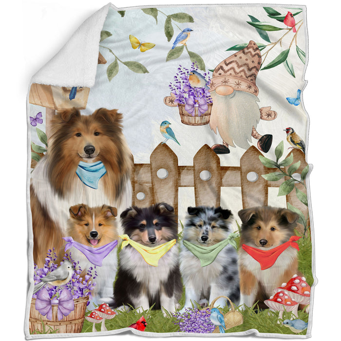 Rough Collie Blanket: Explore a Variety of Designs, Cozy Sherpa, Fleece and Woven, Custom, Personalized, Gift for Dog and Pet Lovers