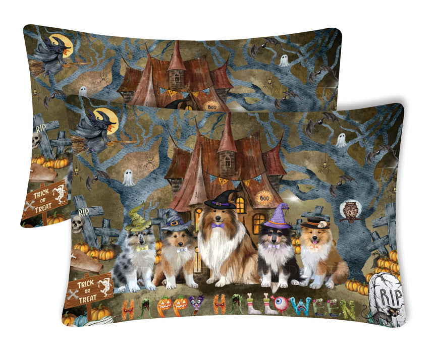 Rough Collie Pillow Case: Explore a Variety of Designs, Custom, Standard Pillowcases Set of 2, Personalized, Halloween Gift for Pet and Dog Lovers