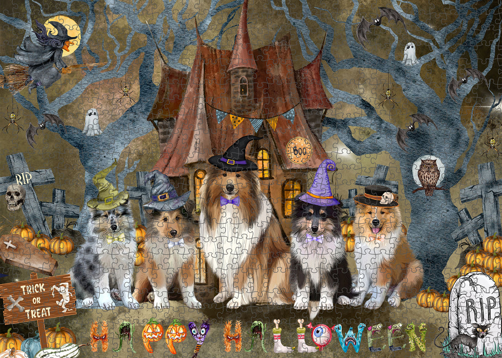 Rough Collie Jigsaw Puzzle for Adult, Explore a Variety of Designs, Interlocking Puzzles Games, Custom and Personalized, Gift for Dog and Pet Lovers